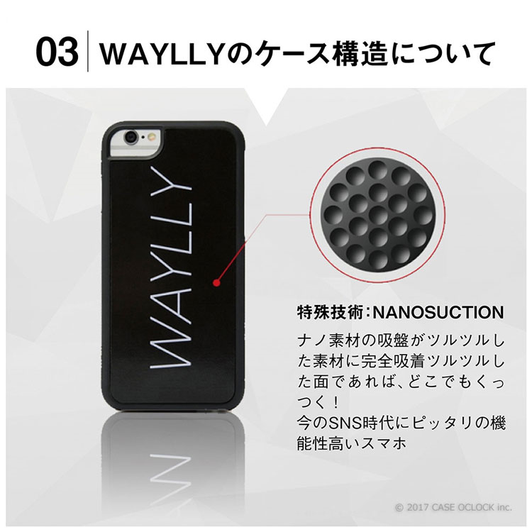 iPhone X専用WAYLLY(ウェイリー)コラボJORIART  I HATE WALKSディティール画像3