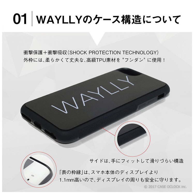 iPhone X専用WAYLLY(ウェイリー)コラボJORIART SUNNY SIDE UPディティール画像1